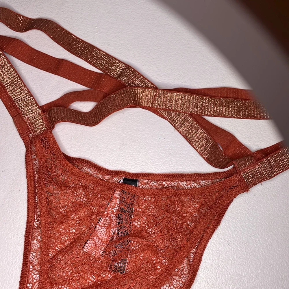 Victoria’s Secret Panties NEW Gorgeous Rust Color VS Lace Very Sexy Panty ♥️ - Picture 7 of 12